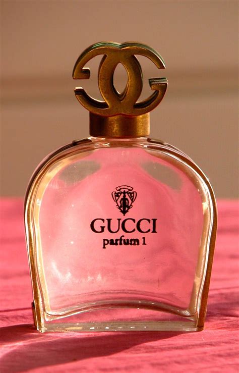 vintage Gucci perfume bottles